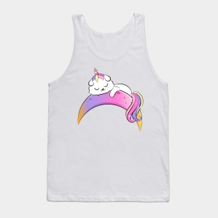 Cute loving Caticorn rainbow Unicorn girl Tank Top